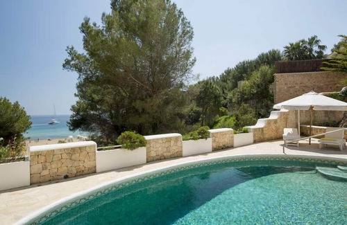 Santa Eulalia del Rio House | Top Holiday villa with pool, 1st line on the beach - unique in Ibiza