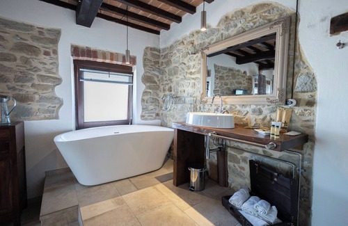 Passignano sul Trasimeno Apartment | Tower- Room with patio with beautiful lake view
