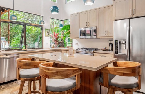 Cascada Azul House | Tropical hideaway with private pool, serene patio, and easy access to adventure
