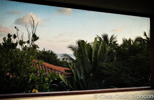 Troncones Apartment | Tropical Treehouse loft with 360° mountain, jungle & beach views, & sandy beach