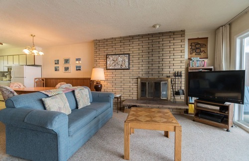 Neskowin Condo | Truly on the beach at this very oceanfront condo, sweeping views on the balcony!