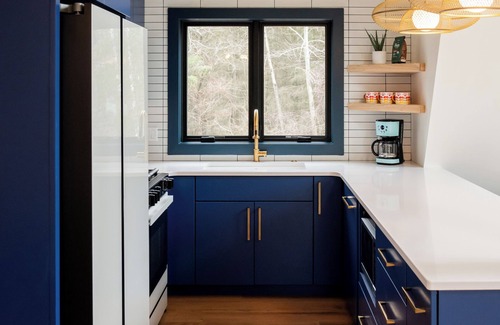 Fennville Cabin | Twin Peaks A-Frame East. Private In-ground Pool. 5 Bed, 2 Bath modern cabin.
