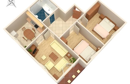 Smoljanac Apartment | Two bedroom apartment with balcony Smoljanac, Plitvice (A-5194-a)