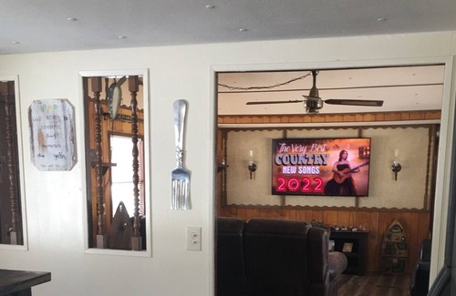 Wagoner House | Two bedroom, furnished, Fort Gibson Lake fish camp getaway.