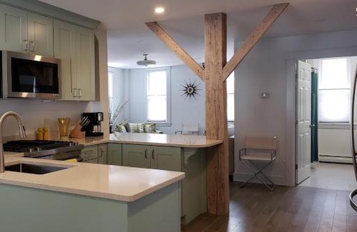 Hallowell Apartment | Two bedroom Mid Century Modern apartment in downtown Hallowell