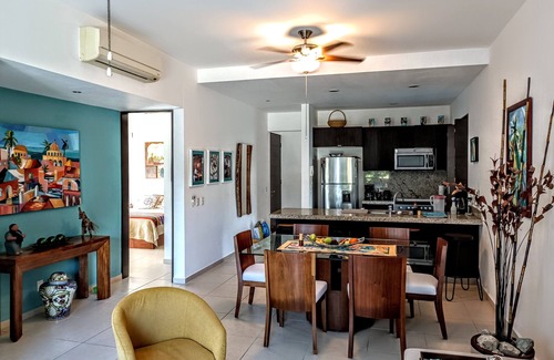 Akumal Condo | Two-story Corner Penthouse-Huge Private Rooftop Patio. Sleeps 6. 2 free bikes!