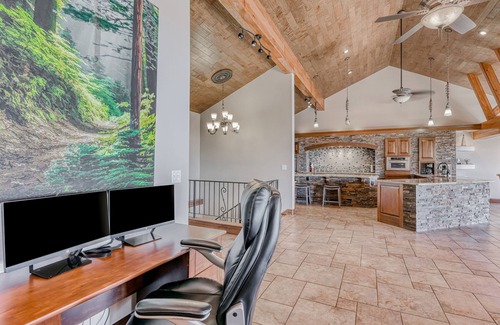 Incline Village Villa | Two-story lakeview villa with two kitchens, patio, firepit, & multi-level deck