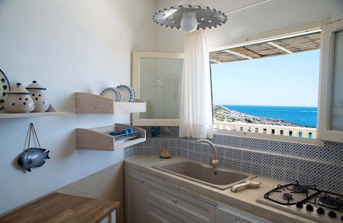 Marina di Novaglie House | Typical dwelling with terrace facing the sea 30mt from the beach Novaglie
