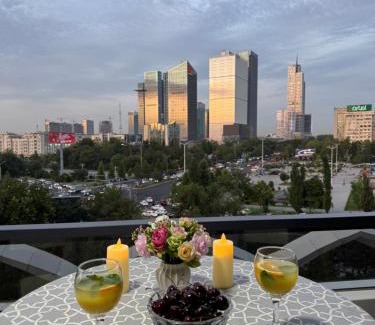 Tashkent Apartment | U-Tower Studio Panoramic View of Tashkent City