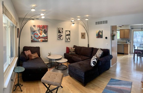 Milford House | Unique river front home in the village. Walk to downtown.