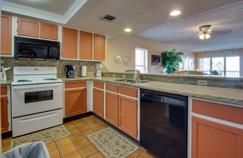 South Padre Island Condo | Unobstructed Beach View, Pool, Hot Tub, & Tropical Gardens