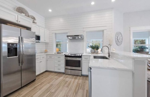 Dune Allen Beach House | Unwind in Style at Saltseeker: Private Pool with free pool heat,Golf cart, 3 min to beach
