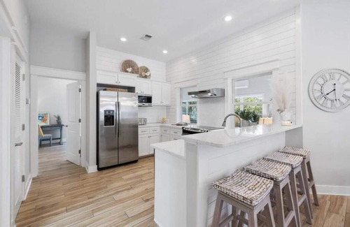 Dune Allen Beach House | Unwind in Style at Saltseeker: Private Pool with free pool heat,Golf cart, 3 min to beach