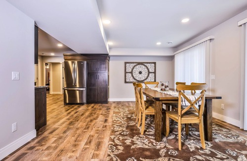 Manitowish Waters Cabin | Updated, tree-lined home on the snowmobile trail with gas fireplace & firepit