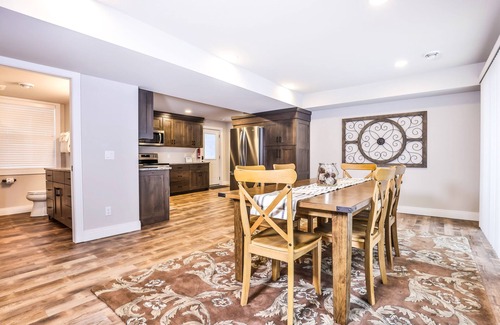 Manitowish Waters Cabin | Updated, tree-lined home on the snowmobile trail with gas fireplace & firepit