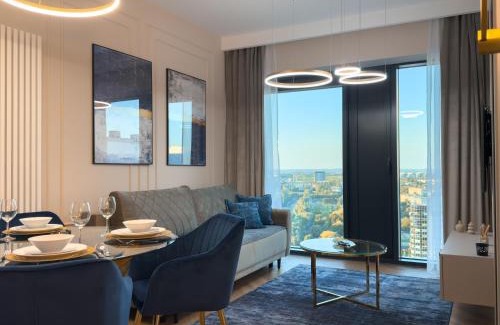 Katowice Apartment | Urban Apartments SkyLine 25th floor No 05 Global, Free Garage, Self Check-in, No Deposit
