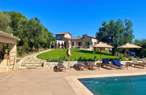 Valbonne Villa | Valbonne Villa with fantastic view and large swimming pool