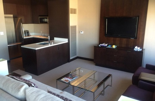 Las Vegas Strip Hotel | Vdara Penthouse Condo Fountain View Free WiFi & Parking Unbeatable Location