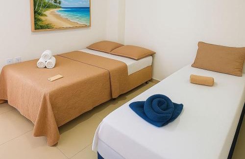 Antonio Diogo Apartment | VGFUN-447 3 quartos 2 wcs Vista Mar Pé na Areia Praia do Futuro