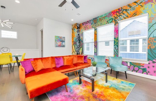 Riverside Terrace Apartment | Vibrant ProlificSuite ft Uniquely Designed Rooms