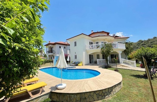 Dalyan City Center Villa | Villa Babylon 4 Bedroom Stunning Villa with King Tombs View in Maras Area