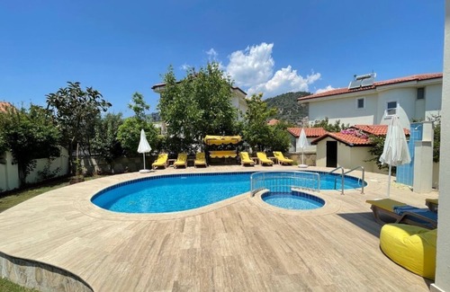 Dalyan City Center Villa | Villa Babylon 4 Bedroom Stunning Villa with King Tombs View in Maras Area