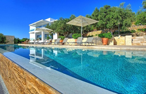 Plaka Villa | Villa Bluewhite - Pláka ,Crete