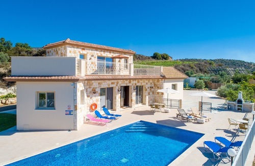 Pano Arodhes Villa | Villa Christel: Large Private Pool, A/C, WiFi, Eco-Friendly
