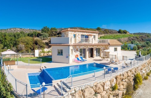 Pano Arodhes Villa | Villa Christel: Large Private Pool, A/C, WiFi, Eco-Friendly