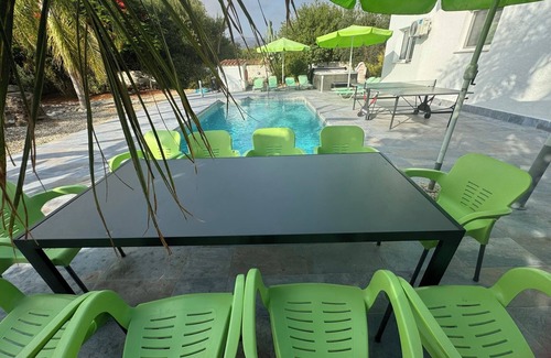 Pegeia Villa | Villa Coralia Gardens 1km From Coral Bay Beach With Jaguzzi And Heated Pool