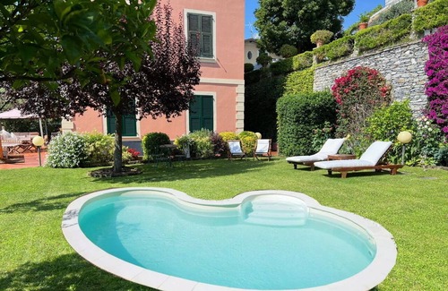 Recco Villa | Villa degli Ulivi private pool and sea view