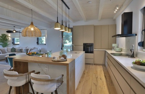 Asteri Villa | Villa Ephelia, relaxation in the olive grove, with sea view,nPool can be heated.