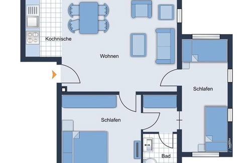 Wyk auf Foehr Apartment | Villa Friedericia, apartment 2-raised ground floor on the right - living in a villa