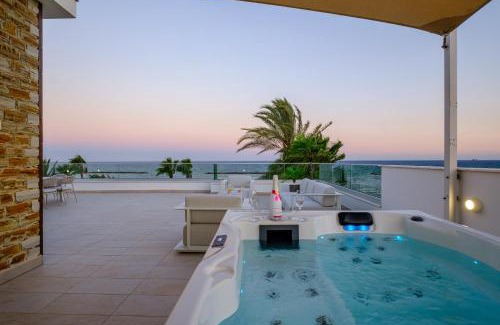 Oroklini Villa | Villa Goldfish - 5BR Beachfront Luxury with Pool & Jacuzzi
