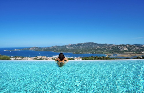 Cannigione Villa | Villa Hammock breathtaking view infinity pool on the Gulf Arzachena-Costa Smeralda