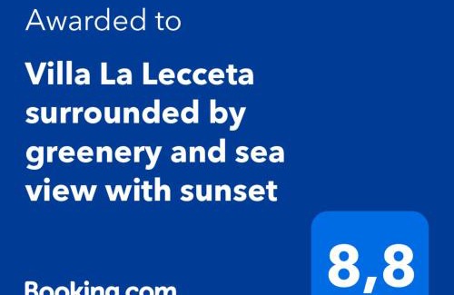 Trinita d'Agultu e Vignola House | Villa La Lecceta surrounded by greenery and sea view with sunset