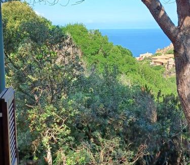 Trinita d'Agultu e Vignola House | Villa La Lecceta surrounded by greenery and sea view with sunset