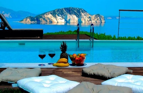 Marathias Villa | Villa Marathonisi View - wonderful 3 bedroom Zante villa, private pool and AC