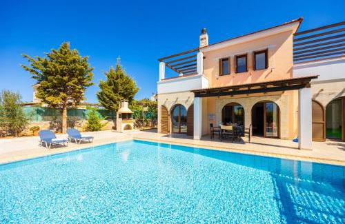 Kefalas Villa | Villa Nikolas Large Private Pool AC WiFi
