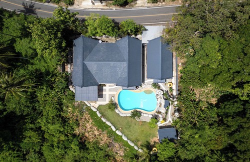 Karon Villa | Villa Olympus 4 bedrooms Sea view Kata beach with pool and tropical garden