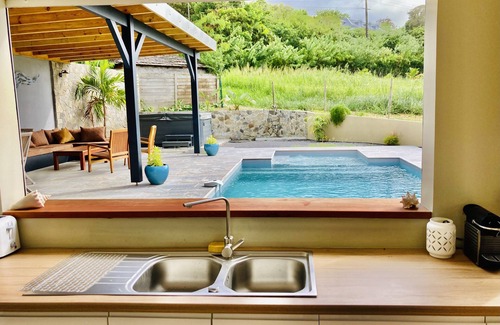 Le Francois Villa | Villa Pampa Martinique, Swimming pool, Spa, Petanque, Cap Est beach on foot