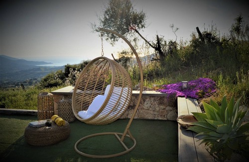Sari-d'Orcino House | Villa Rosa *, private heated swimming pool, sea and scrub views, 10 minutes from the beach