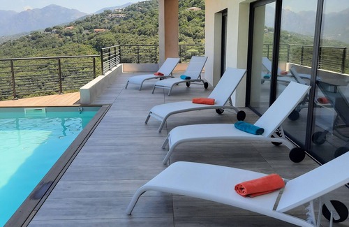 Viggianello Villa | Villa - sea and mountain view - with private pool - Propriano