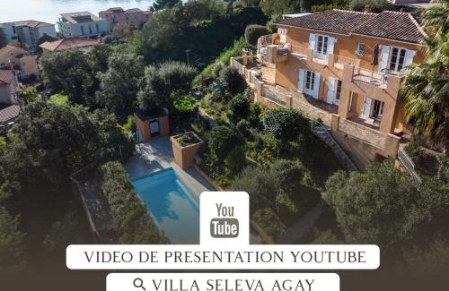 Saint-Raphael Villa | Villa Seleva Agay, piscine et vue mer 180 degré