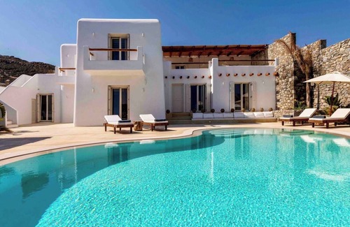 Kanalia Villa | Villa 'The Blue Diamond' with Sea View, Wi-Fi and Air Conditioning