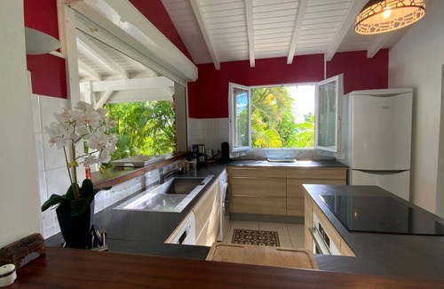 Saint-Francois Villa | Villa Wan, modern Creole villa with view of Marie Galante in Saint François
