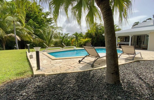 Saint-Francois Villa | Villa Wan, modern Creole villa with view of Marie Galante in Saint François