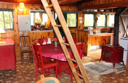 Saranac Lake Cabin | Vintage, Retro Adirondack Cabin - waterfront, peaceful - open spring/summer/fall