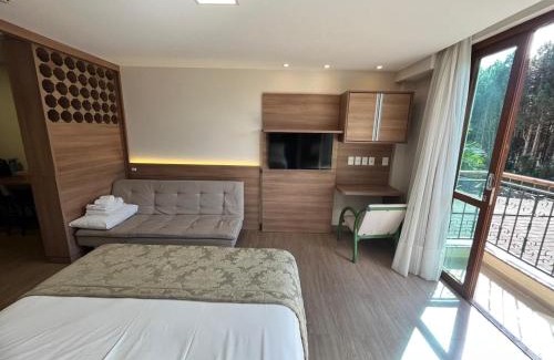 Pedra Azul Apartment | Vista Azul Apart Hotel - Com Cozinha Compacta