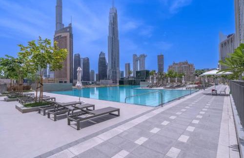 Jebel Ali Apartment | VOGUE DOWNTOWN VIEWS II Luxurious One Bedroom Apartment with Balcony and full Amenities, Opposite Dubai Mall Skybridge, Walkable to Burj Khalifa